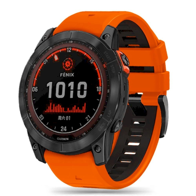 Tech-Protect IconBand Pro Apyrankė Garmin Fenix ​​3 / 5X / 3HR / 5X Plus / 6X / 6X Pro / 7X - Orange  Juodas