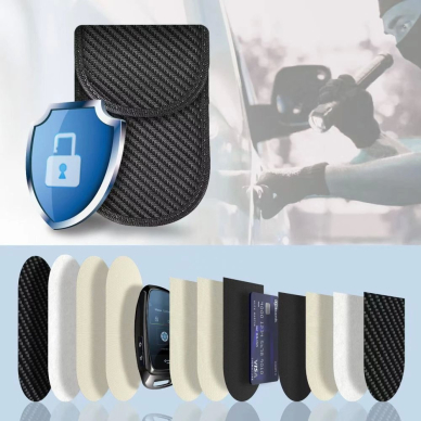 Tech-Protect KLR100 RFID Blocking Car Key Dėklas - Juodas - Carbon 7