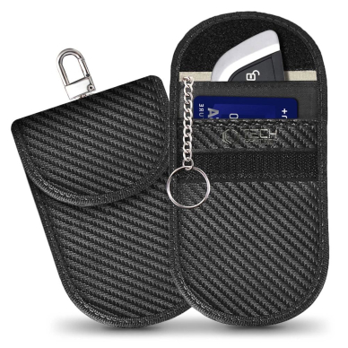 Tech-Protect KLR100 RFID Blocking Car Key Dėklas - Juodas - Carbon