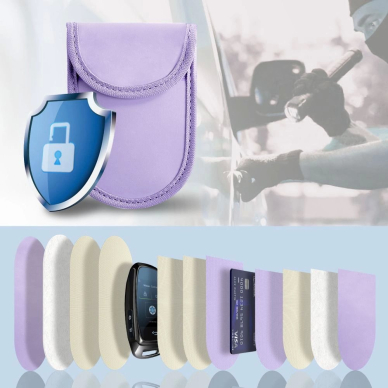 Tech-Protect KLR100 RFID Blocking Car Key Dėklas - Violetinis 1