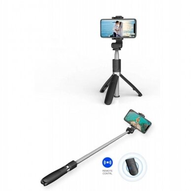 Tech-Protect L01S Bluetooth Asmenukių lazda tripod up to 70cm - Juodas 4