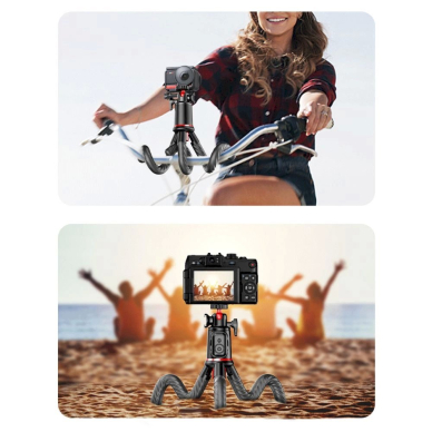 Tech-Protect L07S Bluetooth Asmenukių lazda flexible tripod up to 54cm 360 head - Juodas 12