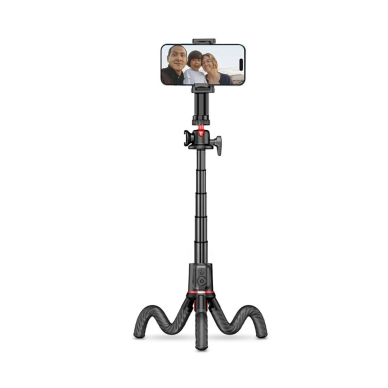 Tech-Protect L07S Bluetooth Asmenukių lazda flexible tripod up to 54cm 360 head - Juodas 2