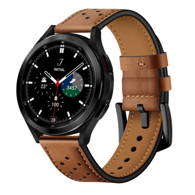 Tech-Protect Leather Apyrankė Samsung Galaxy Watch 4/5/5 Pro/6/7/FE - Brown