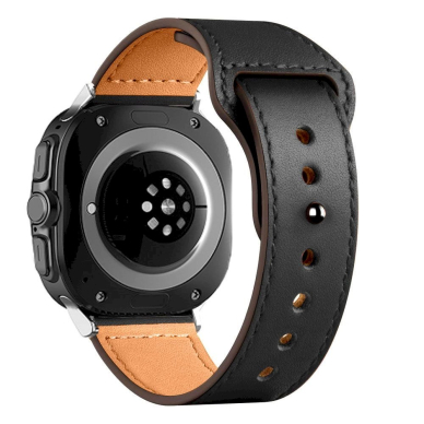 Tech-Protect Leatherfit Apyrankė Samsung Galaxy Watch Ultra (47mm) - Juodas 2