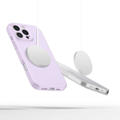 Tech-Protect Liquid Silicone MagSafe iPhone 16 Pro Dėklas - Violetinis 1