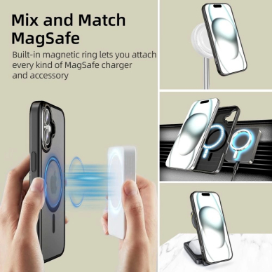 Tech-Protect MagEdge MagSafe iPhone 16 Dėklas - permatomas 3