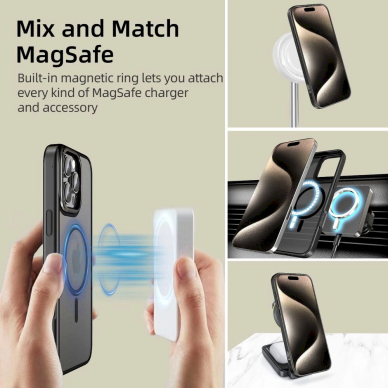 Tech-Protect MagEdge MagSafe iPhone 16 Pro Dėklas - Translucent 3