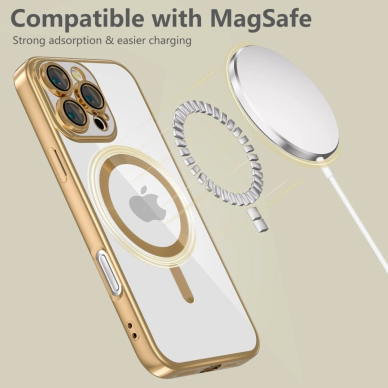 Tech-Protect MagFlex MagSafe iPhone 16 Pro Dėklas - Gold 4