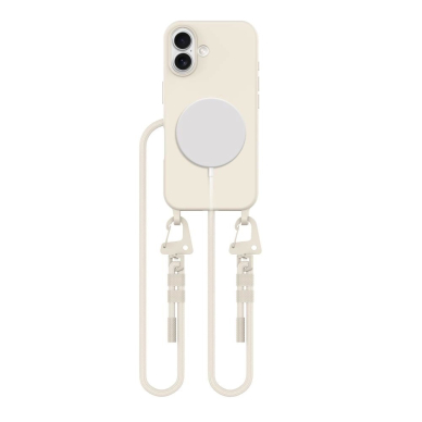 Tech-Protect MagNecklace MagSafe Dėklas Lanyard iPhone 16 - Smėlinis