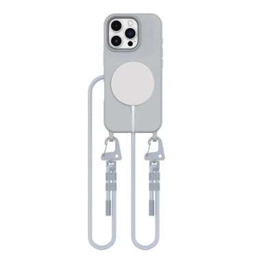 Tech-Protect MagNecklace MagSafe Dėklas Lanyard iPhone 16 Pro - Pilkas