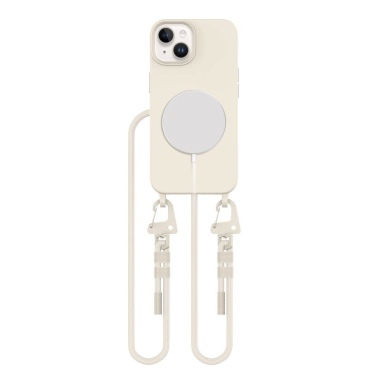 Dėklas Tech-Protect MagNecklace MagSafe iPhone 15 - Smėlinis 1