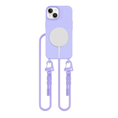 Dėklas Tech-Protect MagNecklace MagSafe iPhone 15 - Lavender