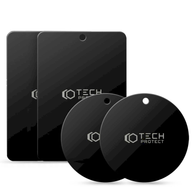 Tech-Protect MetalPlate magnetic plates Automobilinis laikikliss - Juodas (4 pcs.)