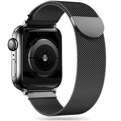 Tech-Protect MilaneseBand Apple Watch 4 / 5 / 6 / 7 / 8 / 9 / SE / Ultra 1 / 2 (42/44/45/49 mm) - Juodas