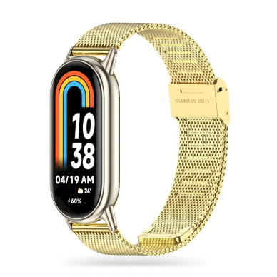 Tech-Protect MilaneseBand Apyrankė Xiaomi Smart Band 8 / 8 NFC - gold