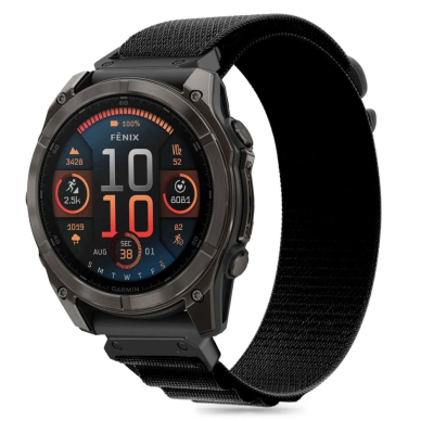 Tech-Protect Nylon Pro Garmin Fenix 5X / 5X PLUS / 6X / 6X Pro / 7X / 8 Strap (51 MM) - Juodas 2