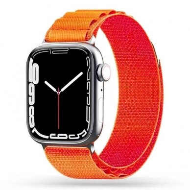 Tech-Protect Nylon Pro Apyrankė Apple Watch 4 / 5 / 6 / 7 / 8 / 9 / SE (38/40/41 mm) - Orange 5