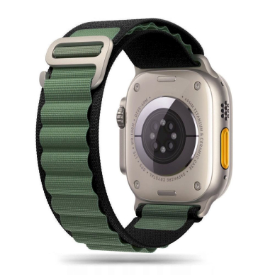 Tech-Protect Nylon Pro Apyrankė Apple Watch 4/5/6/7/8/9/SE/Ultra 1/2 (42/44/45/49 mm) - Juodas/Green