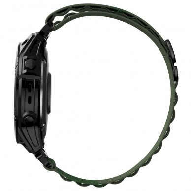 Tech-Protect Nylon Pro Apyrankė Garmin Fenix ​​3 / 5X / 3HR / 5X Plus / 6X / 6X Pro / 7X - tamsiai žalias 1