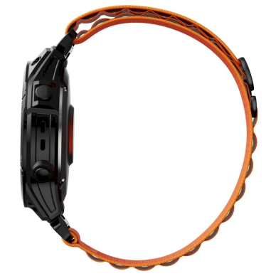 Tech-Protect Nylon Pro Apyrankė Garmin Fenix ​​3 / 5X / 3HR / 5X Plus / 6X / 6X Pro / 7X - Orange 1