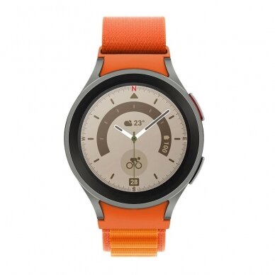 Tech-Protect Nylon Pro Apyrankė Samsung Galaxy Watch 4/5/5 Pro/6/7/FE - Orange 2