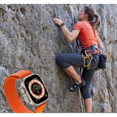 Tech-Protect Nylon Pro Apyrankė Samsung Galaxy Watch 4/5/5 Pro/6/7/FE - Orange 4