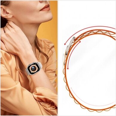 Tech-Protect Nylon Pro Apyrankė Samsung Galaxy Watch 4/5/5 Pro/6/7/FE - Orange 7