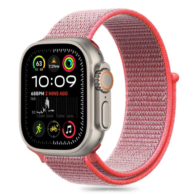 Tech-Protect Nylon Apyrankė Apple Watch 6 / 7 / 8 / 9 / 10 / SE (40 / 41 / 42 MM) - Rožinis