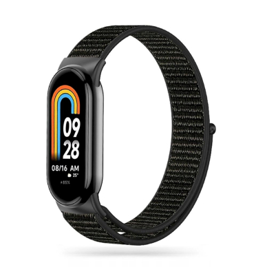 Tech-Protect Nylon Apyrankė Xiaomi Smart Band 8 / 8 NFC - Juodas