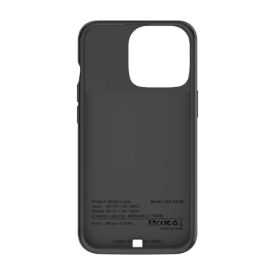 Tech-Protect PowerCase dėklas iPhone 13 / 13 Pro4800mAh power bank - Juodas 5