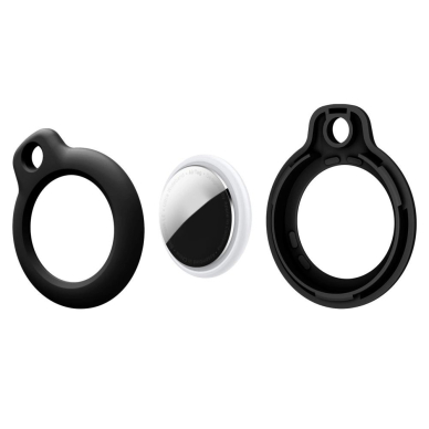 Tech-Protect Rough 2-pack Dėklas Apple AirTag - Juodas 2