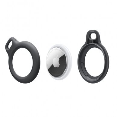 Tech-Protect Rough Dėklas Apple AirTagring - Juodas 1