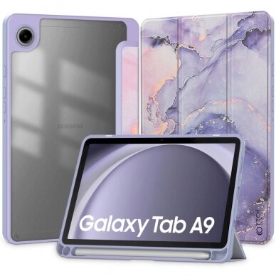 Tech-Protect SC Pen Hybrid Dėklas Samsung Galaxy Tab A9 8.7 X110 / X115 - violetinis marble