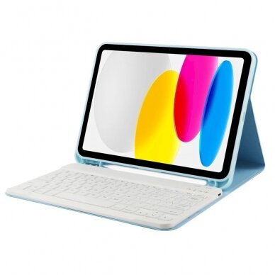 Tech-Protect SC Pen + Keyboard Dėklas klaviatūra iPad 10.9 2022 - light blue 2