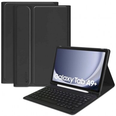 Tech-Protect SC Pen + Keyboard Dėklas klaviatūra Samsung Galaxy Tab A9+ 11 X210 / X215 / X216 - Juodas 6