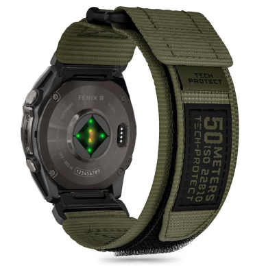 Tech-Protect Scout Pro Apyrankė Garmin Fenix 5X / 5X PLUS / 6X / 6X Pro / 7X / 8 (51 MM) - Žalias