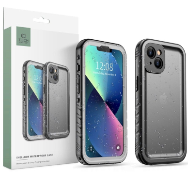 Tech-Protect ShellBox waterproof IP68 Dėklas iPhone 13 mini - Juodas