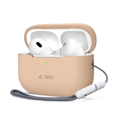 Tech-Protect Silicone Dėklas Apple AirPods Pro 1 / 2 - Smėlinis