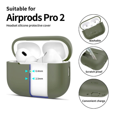 Tech-Protect Silicone Dėklas Apple AirPods Pro 1 / 2 - Žalias 1