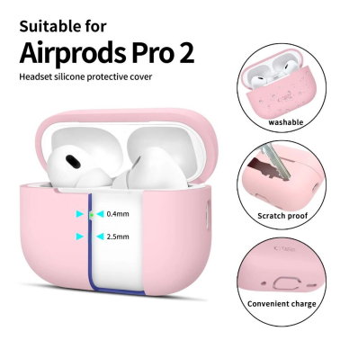 Tech-Protect Silicone Dėklas Apple AirPods Pro 1 / 2 - Rožinis 1