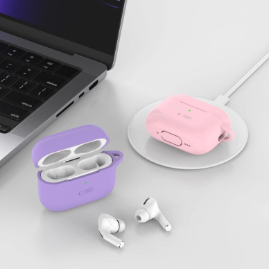 Tech-Protect Silicone Hook Apple AirPods Pro 1 / 2 Dėklas - Mėlynas 2