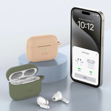 Tech-Protect Silicone Hook Apple AirPods Pro 1 / 2 Dėklas - Mėlynas 3