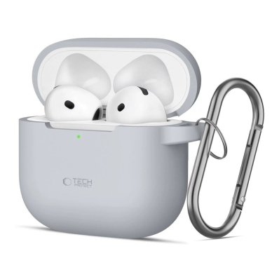 Tech-Protect Silicone Hook Dėklas AirPods 4 - Pilkas