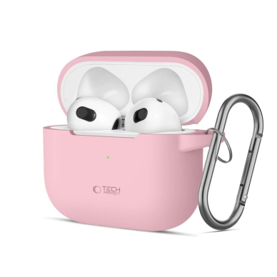 Tech-Protect Silicone Hook Dėklas Apple AirPods 3 - Rožinis