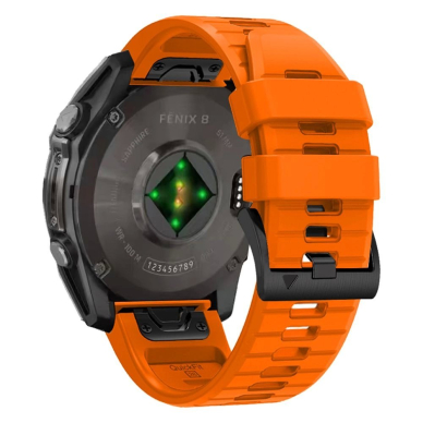 Tech-Protect Silicone Line Apyrankė Garmin Fenix 5 / 6 / 6 Pro / 7 / 8 (47 mm) / E - Oranžinė 1