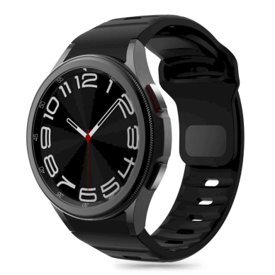 Tech-Protect Silicone Line Apyrankė Samsung Galaxy Watch 4 / 5 / 5 Pro / 6 / 7 / FE - Juodas