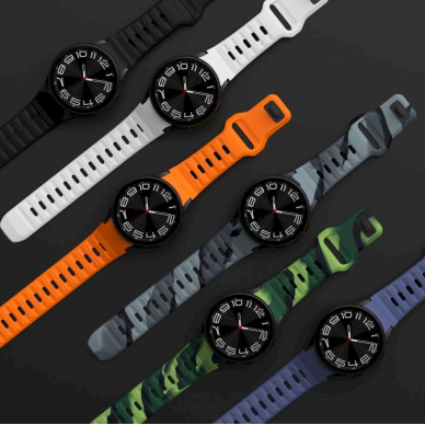 Tech-Protect Silicone Line Apyrankė Samsung Galaxy Watch 4 / 5 / 5 Pro / 6 / 7 / FE - Pilkas 2