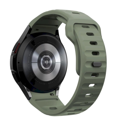 Tech-Protect Silicone Line Apyrankė Samsung Galaxy Watch 4 / 5 / 5 Pro / 6 / 7 / FE - Žalias 1