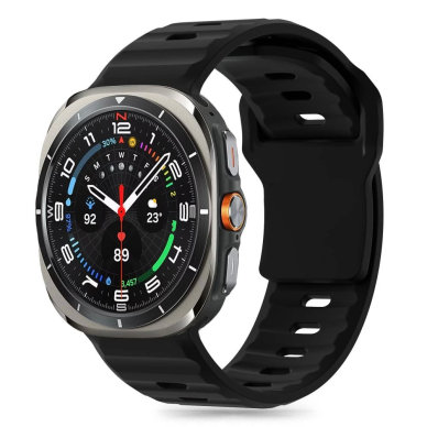 Tech-Protect Silicone Line Apyrankė Samsung Galaxy Watch Ultra (47 mm) - Juodas